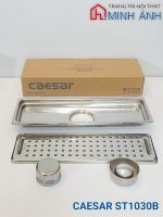 Phiễu thoát sàn 10x30 Caesar ST1030B Inox 304 - Cái