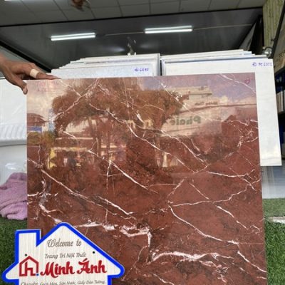 Gạch 60x60 Đỏ Vân A6607 - Mét