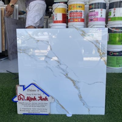 Gạch 60x60 trắng vân vàng L6603 - Thùng