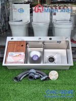 Chậu thủ công 9046 (thớt gỗ) - Bộ